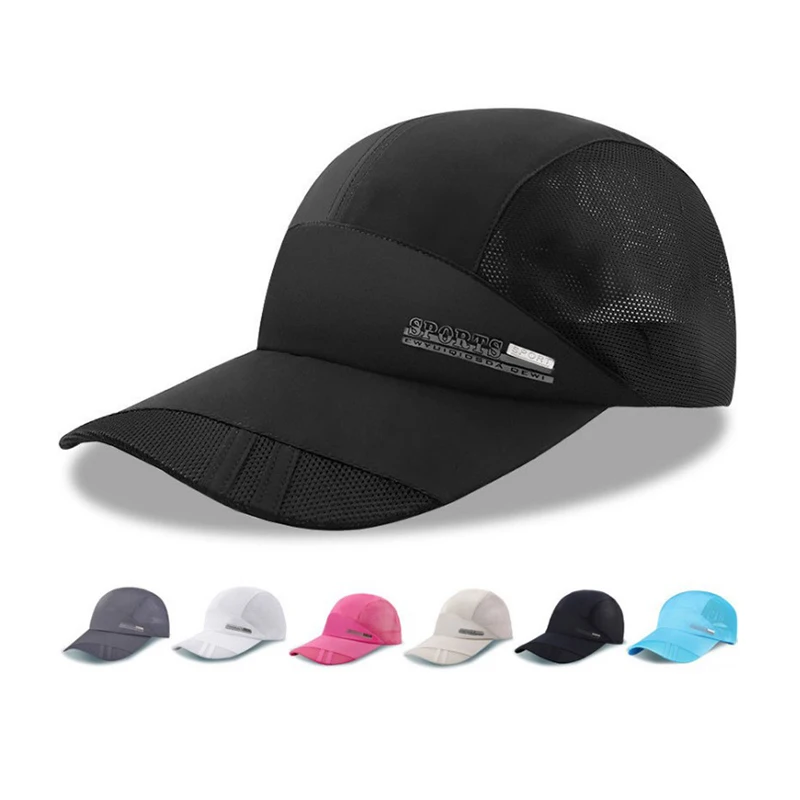 

New Style Outdoor Sports Hat Travel Hiking Sun Protection Baseball Cap Waterproof Fast Drying Collapsible Mesh Cap
