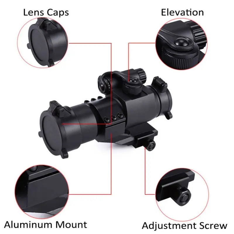 

Hunting Sight with Reflex Red Green Dot Scope for Picatinny Rail Riflescopes 30mm M2 Sighting Telescope Laser Gun