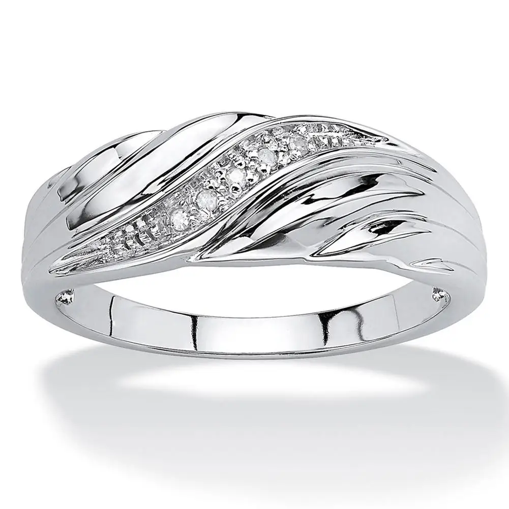 

Unisex Women Men Fashion Twisted Shiny Rhinestone Finger Ring Jewelry Valentine's Day Gift