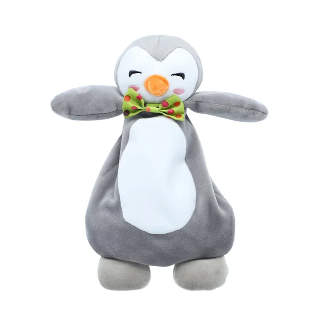 Animal Hand Puppet Plush Toys Pacify Blanket Comforting Infant Saliva Towel Sleeping Doll Baby Soothing Appease Towel Bib Toys 4