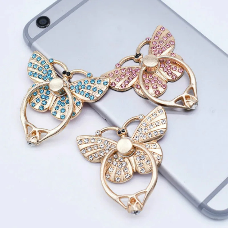 

Butterfly Universal Finger Ring Mobile Phone Smartphone Stand Holder for IPhone Xiaomi Samsung Smart Phone Stand Phone Holders