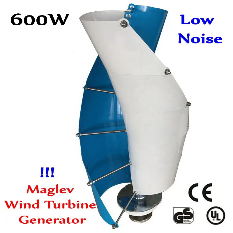Gerador de Vento Gerador de Turbina Eólica de Levitação Maglev Eixo Vertical Turbina Eólica 12v Magnética 600w 12 – 24v