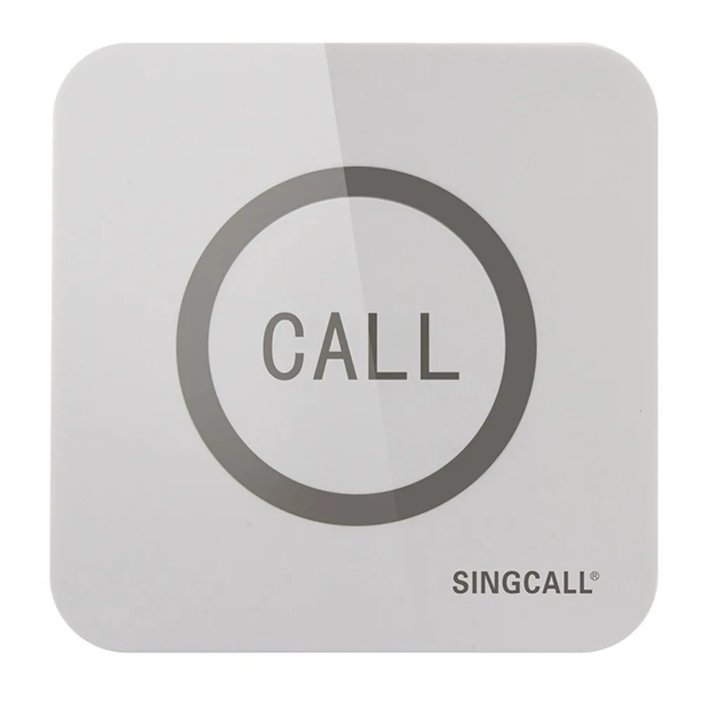 SINGCALL. Беспроводной звонок, супер большая сенсорная одна кнопка с водонепроницаемой функцией, APE520