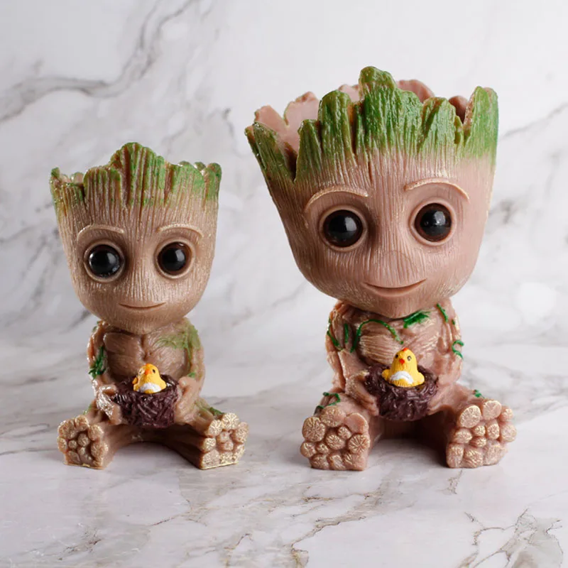 

Groot Flowerpot Flower Pot Planter Action Figures Guardians of The Galaxy Toy Tree Man Pen Flower Pots Table Shelf decor ashtray