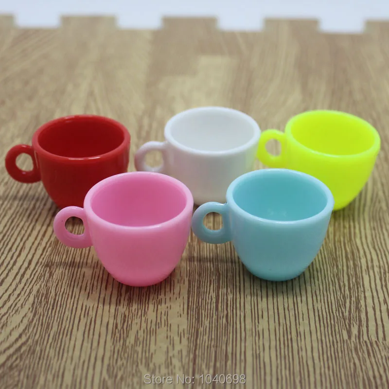 

5pcs/lot plastic solid Simulation colorful bow cup 40mm crafts DIY dollhouse christmas Jewelry Making Findings