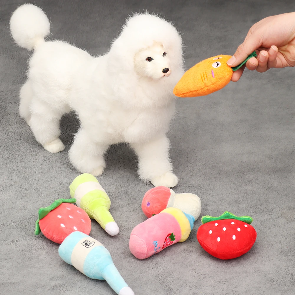 Buy Funny Pet Puppy Chew Squeaker Play Toy Cute Plush