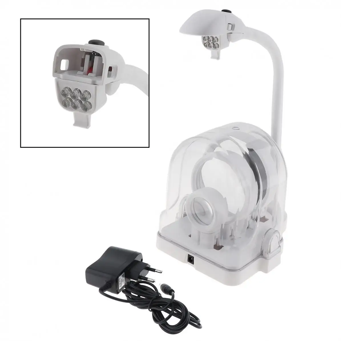 Sale 16x Desktop Magnifying Glass Desk Lamp With Led Light And Handheld Antislip Soft Glue