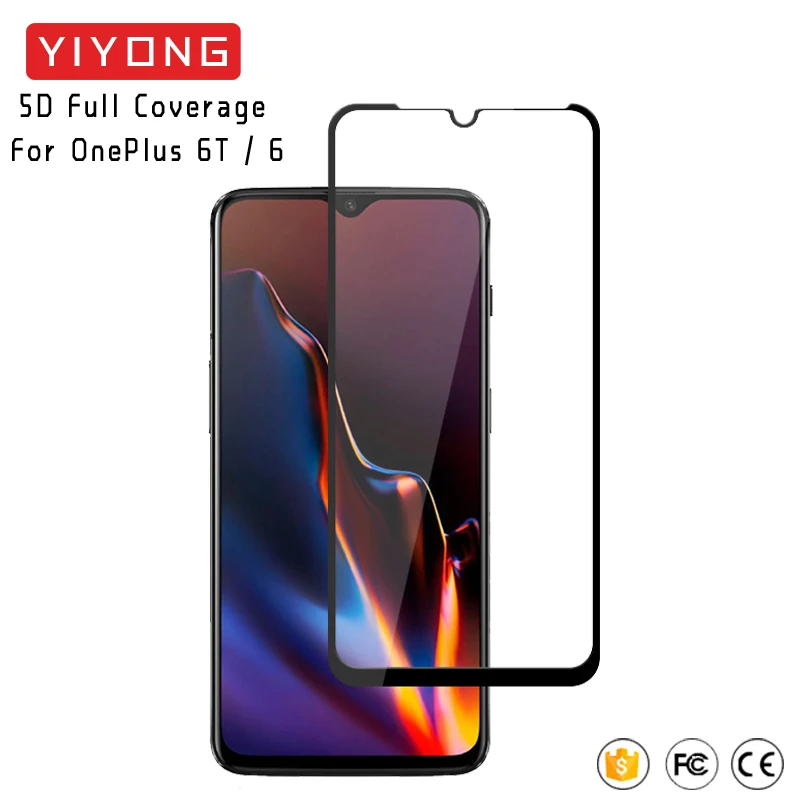 YIYONG 5D полное покрытие стекло для Onelus 6 6T закаленное Oneplus 5 5T защита экрана OnePlus One Plus