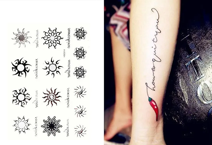 sale temporary tattoos paper black free shipping gold foil sale temporary tattoos paper black free shipping gold foil