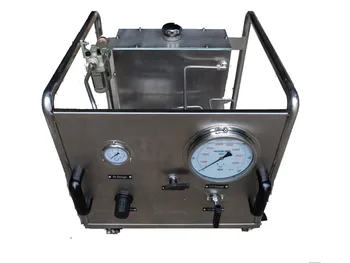 

Popular Wellness Model:WS-AT40-C 250-300 Bar output Portable air driven hydro pump test unit for hose/valves