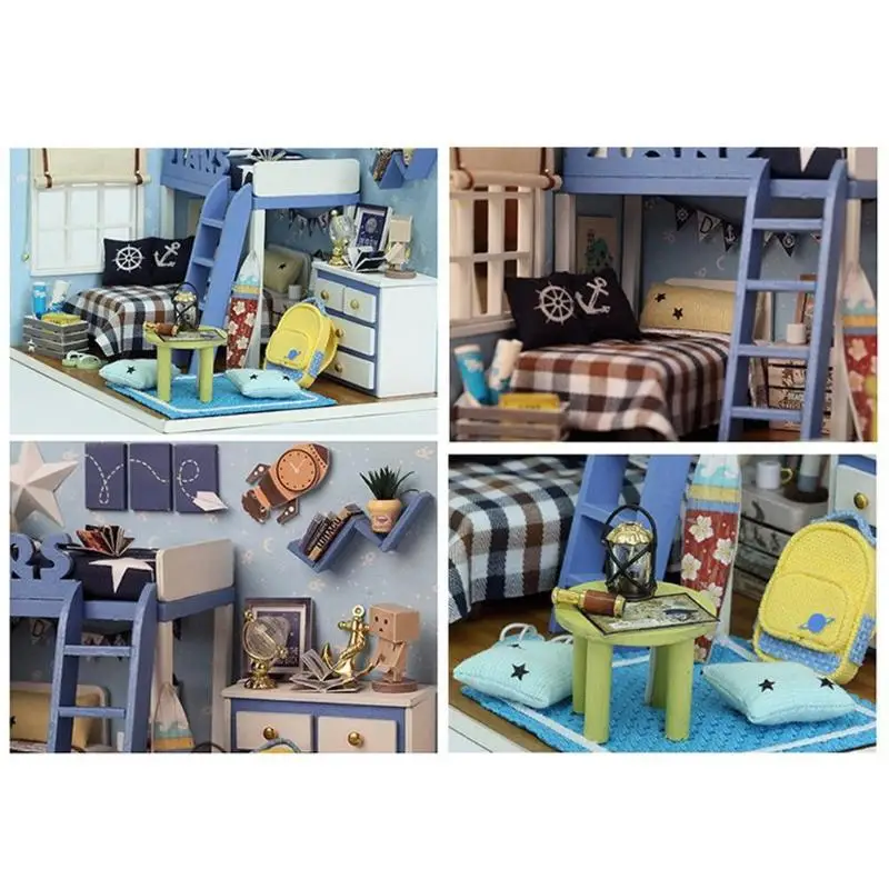 CUTEBEE мебель ручной работы миниатюрные DIY кукольные домики детские деревянные модели игрушки подарок на день рождения Сборная модель пылезащитный чехол