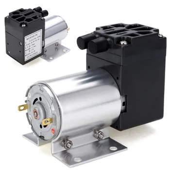 Mini Vacuum Suction Pump 12V 6W High Pressure Suction Diaphragm Pump Negative Pressure Suction Pump with Holder 5L/min 0 7mpa high pressure 35l min ink oil glue chemical air operated double diaphragm pump bml 15