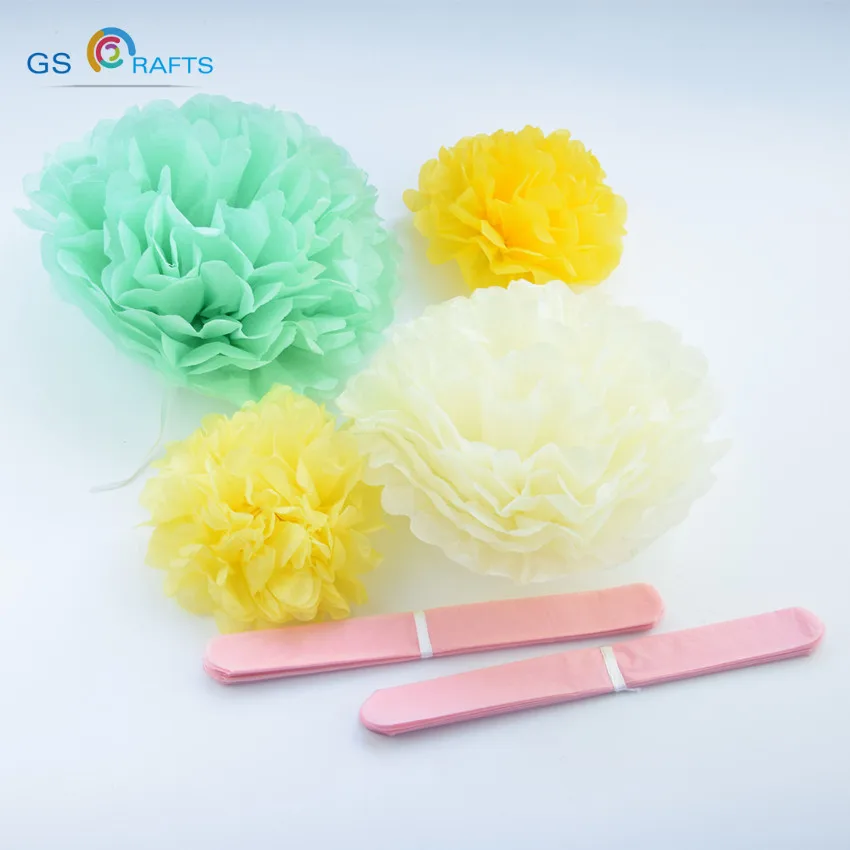 

Wedding Decoration Events Accessories 15 20 25 30cm Pom Pom Tissue Paper Pompom Ball Party Supplies Baby Shower Birthday