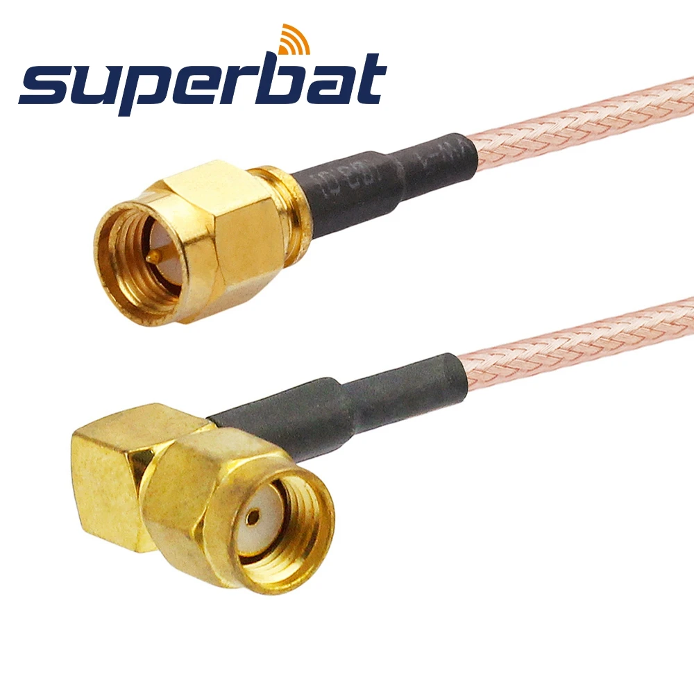 Superbat RF Coax Cable SMA pigtail cable SMA male Plug to RP SMA male