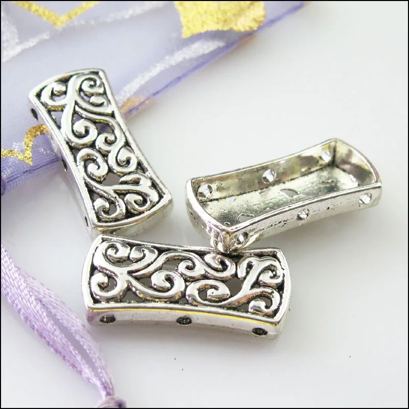3 Feed Connector Bar Jewelry Supplies Set of 25 Connector Bar 12 inch Tibetan Silver Destash Supplies Beading Supplies