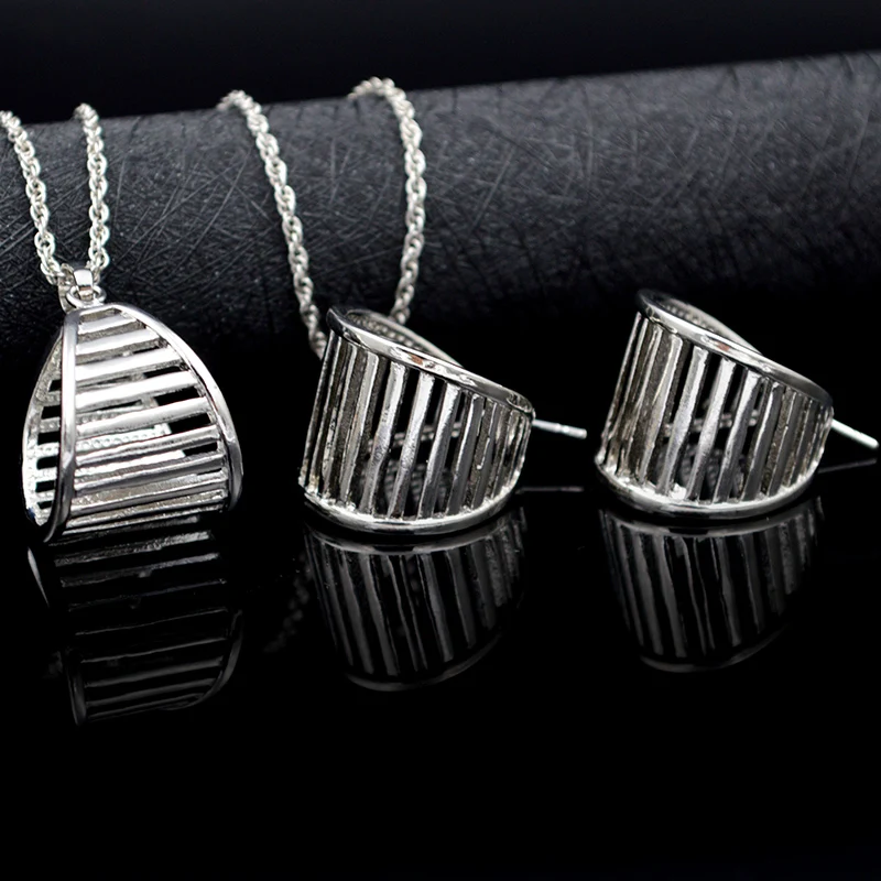 Комплект из колье серёг и в полоску|jewelry sets for women|jewelry setsset women |