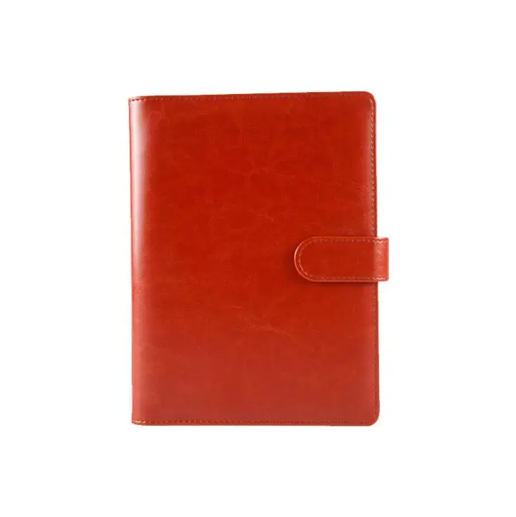 PU Leather A5 B5 Loose-leaf Spiral Business Notebook Hardcover Agenda Journals Line Sketchbook Diary Memo Planner Notepad