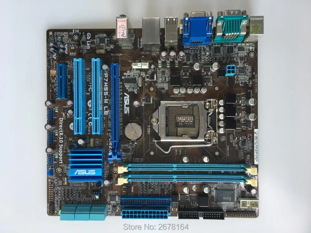 Оригинальная материнская плата Asus P7H55 M LE LGA 1156 DDR3 H55 настольная твердотельный