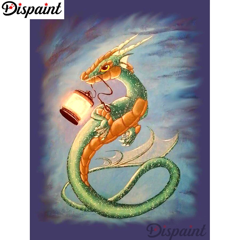 

Dispaint Full Square/Round Drill 5D DIY Diamond Painting "Cartoon dragon" 3D Embroidery Cross Stitch Home Decor Gift A10113