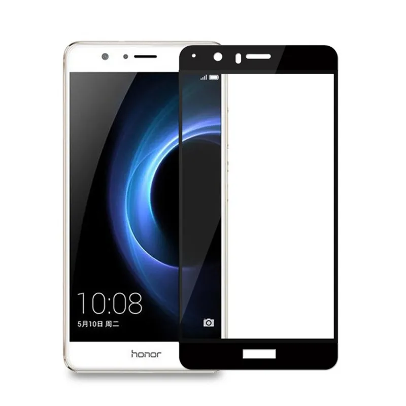 3D закаленное стекло для Huawei Honor V8 полного покрытия экрана Взрывозащищенная