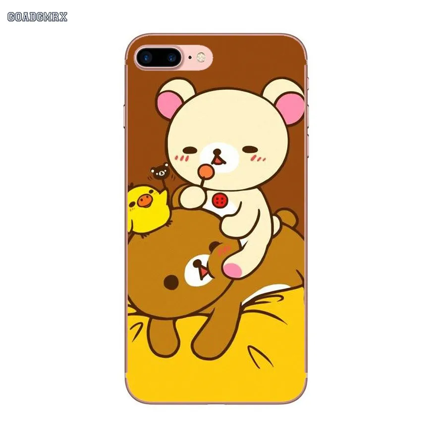 Мягкие чехлы для Xiaomi Redmi 2 S2 Note 6 7 6A Mi 8 Lite 9 SE Pro Max 3 Mix S Pocophone F1 Original Rilakkuma Bear