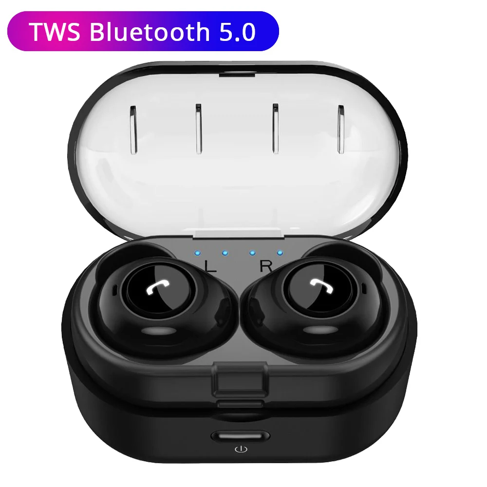 

CP7 TWS Bluetooth 5.0 Earphones HIFI Stereo Wireless Earbuds Handsfree Sports Headset with Mic 450mAh Case Earphones for Xiaomi