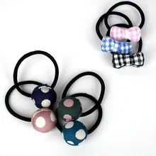 1 шт. веревка для волос для девочек креативные новые милые тканевый мячик ювелирные изделия не повредят волосы веревка случайный цвет G0409