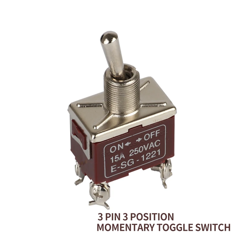 toggle switch 15A 250VAC 2 position files 4 screw pin