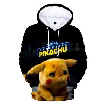 Z&Y 3-20Y 2019 3d Pokemon Hooie Kids Detective Pikachu Hoodies Boys Sweatshirts Fashion Girls Tops Cartoon Coat Pullover Jumpers 5