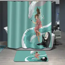 Anime Bathroom And Get Free Shipping On Aliexpress Anime Catoon Doormat Shower Curtain Set Bathroom Waterproof Polyester Fabric Rug Home Decor