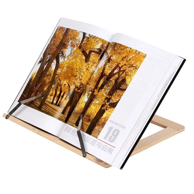 

Wooden Frame Reading Bookshelf Bracket - Book Reading Bracket Tablet PC Support Music Stand