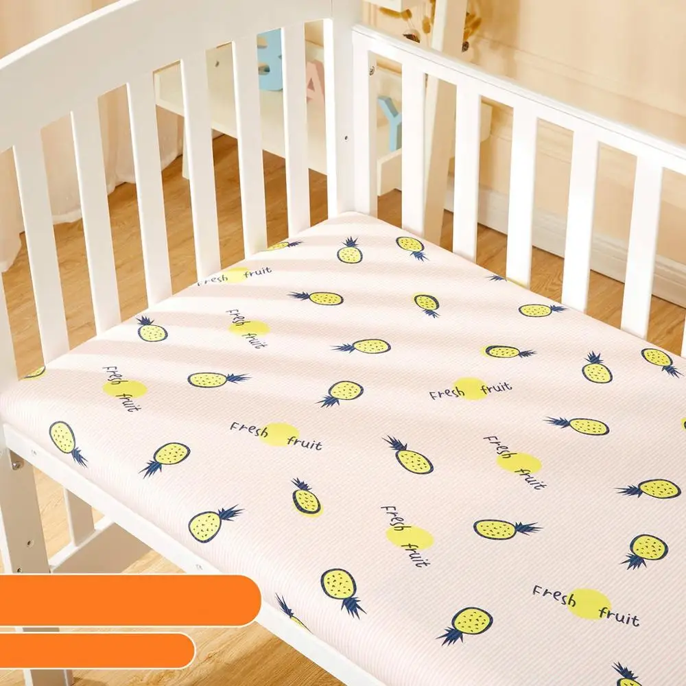 Printed Baby Crib Fitted Sheet Dustproof Mattress Cover For Baby Bed 1 Piece Cotton Toddler Cot Cover Breathable Newborn Bedding Printed Baby Crib Fitted Sheet Dustproof Mattress Cover For Baby Bed 1 Piece Cotton Toddler Cot Cover Breathable Newborn Bedding