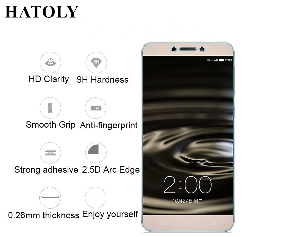 2 шт. закаленное стекло для LeEco Cool 1 ультратонкая Защита экрана Letv Coolpad C103 HD