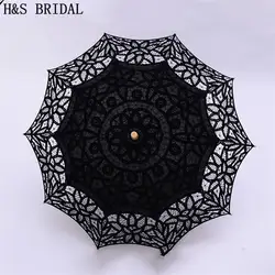 H & S Свадебный зонт от солнца, кружевной зонт с вышивкой, Белый Свадебный зонт, Ombrelle Dentelle Parapluie Mariage