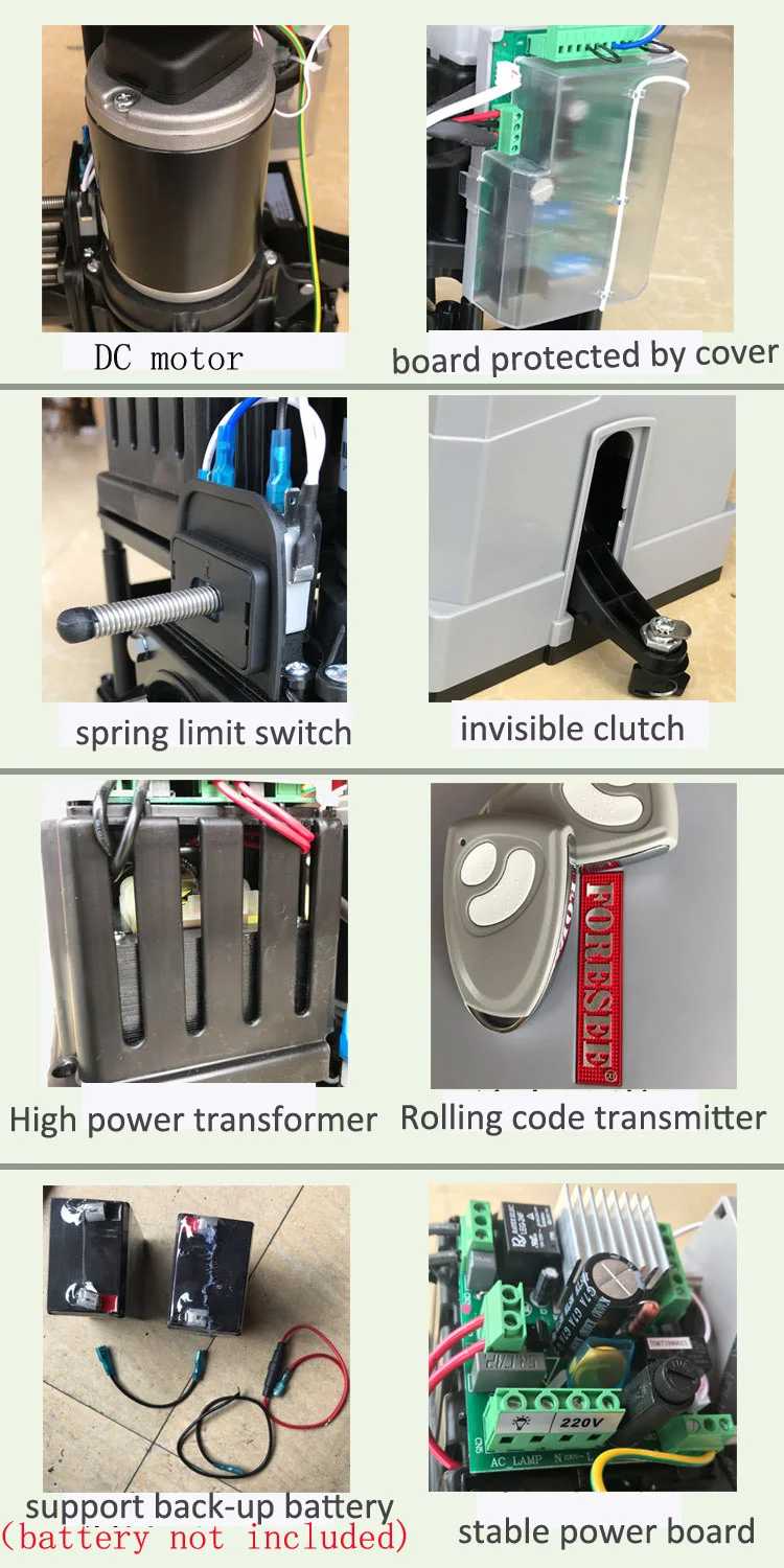 LPSECURITY хорошее качество 600KGS DC 24 V Foresee механизм открывания раздвижных ворот Пульт дистанционного управления скользящий затвор