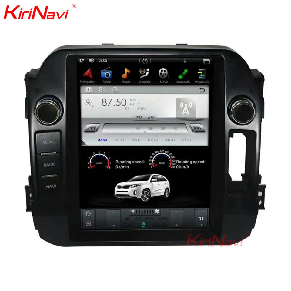 

KiriNavi Vertical Screen Tesla Style 10.4 Inch Android 7.1 Car GPS Navigation DVD Player For Kia Sportage Car Radio 2010-2015