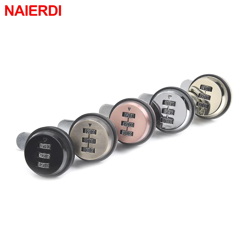 Naierdi-combination Cabinet Lock Zinc Alloy Senha Locks Home Cam Lock Mailbox Cabinet Door Hardware 20 mm 30 mm