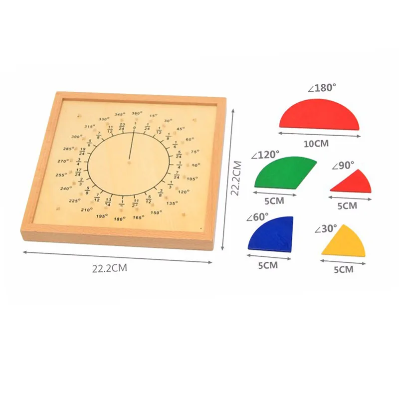 Обучающая игрушка Детские игрушки Математика обучающая помощь фракционная пластина окружность соотношение дерево