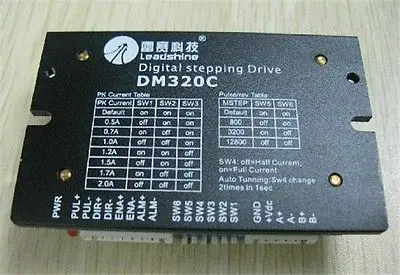 

DHL/EMS 2* CNC Stepper Drive DM320C 2ph 0.5~2A 18~30VDC for Nema14 15 17 Motor Freeship -A2