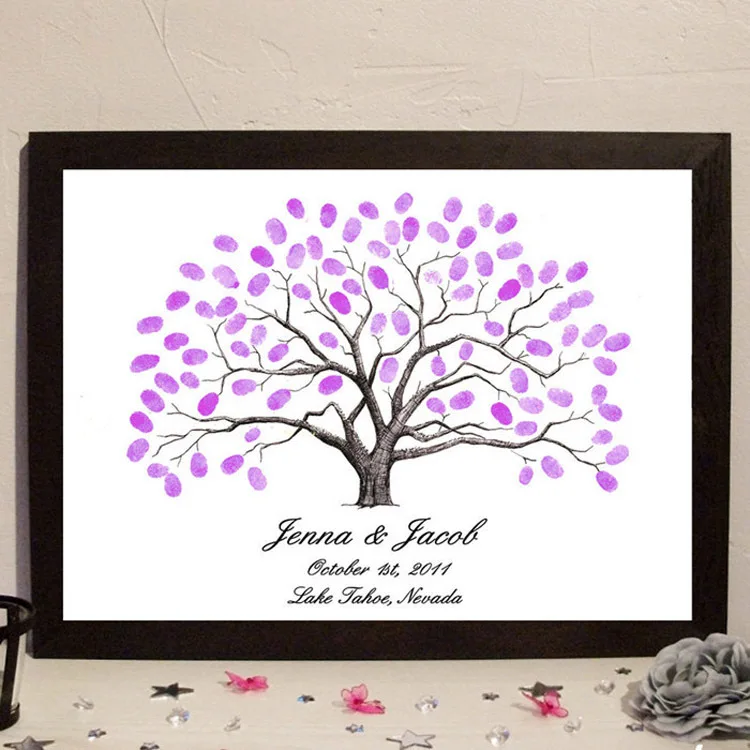 

classmate union's wedding signature tree wedding signature fingerprint tree personality creative wedding supplies