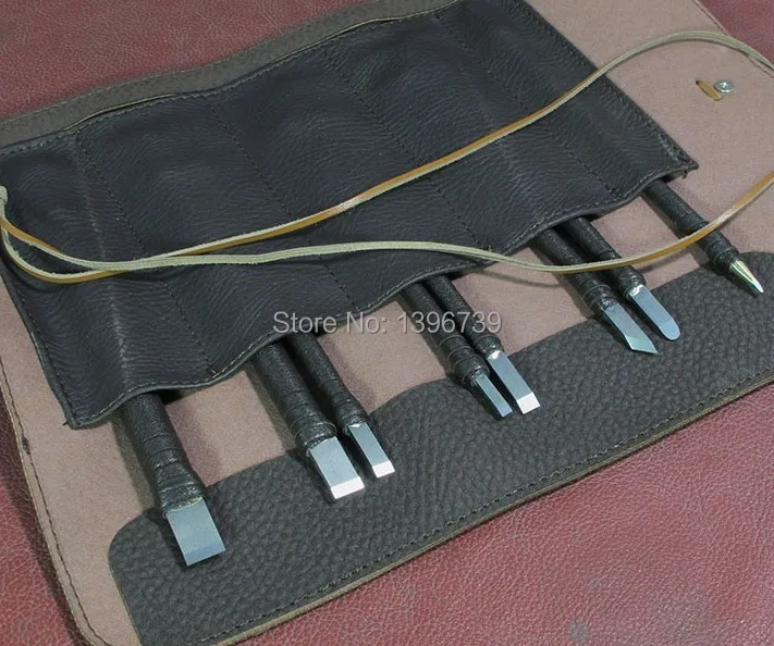 

Genuine 8pcs sharp tungsten steel chisel Jade knife Tool Set Seal carving knife Miniature knife Carving knife