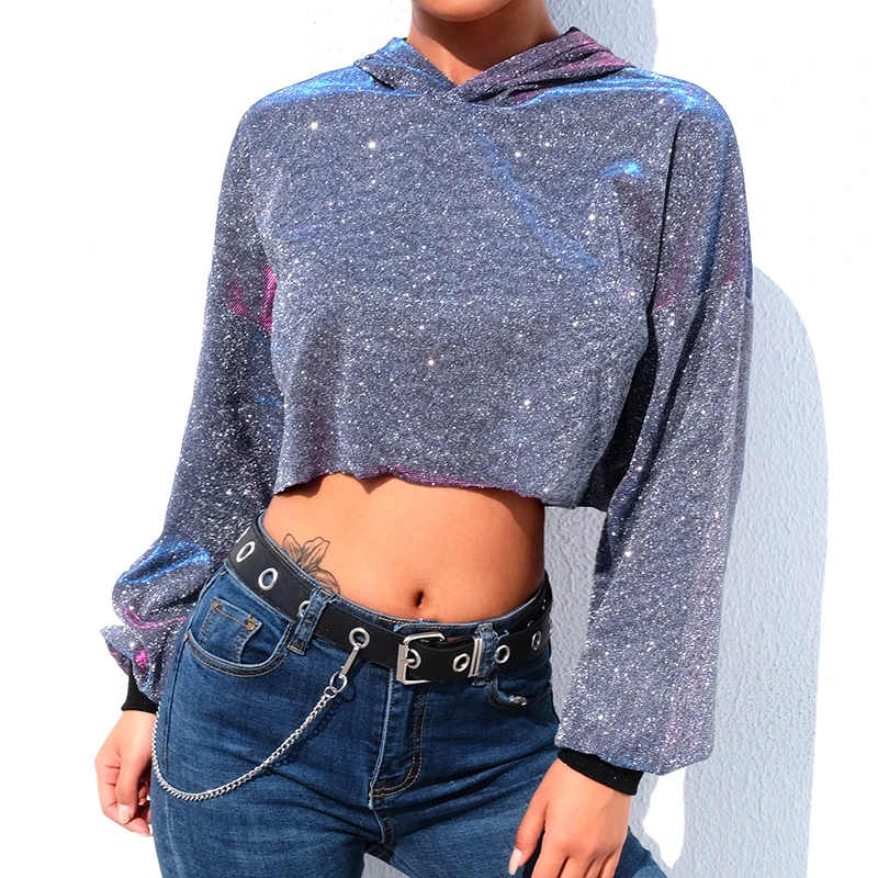 crop top hoodie with joggers