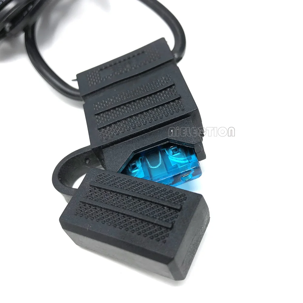 Солнечные панели SAE Разъемы адаптер 18AWG 100 см 15A предохранитель PV кабель провод для