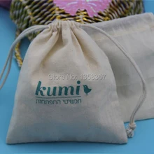 100 шт./лот небольшой хлопок мешок ювелирных изделий хлопок подарок мешок хлопка drawstring сумка IPad мешок ювелирных изделий