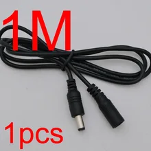Высокое качество 1 шт. видеонаблюдения DC Мощность удлинитель 1 м/3FT 3 фута гнездо до 5,5 мм x 2,1 мм штекер