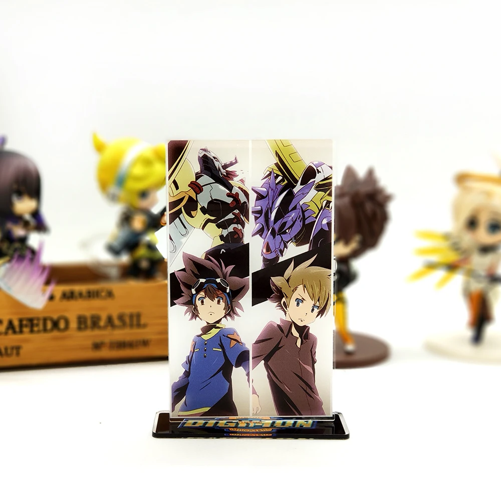 

Love Thank You digimon Yagami Taichi Ishida Yamato Garurumon Greymon acrylic stand figure model plate holder cake topper anime