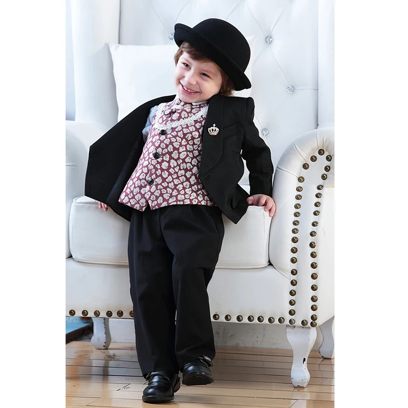 2017 Baby Boys Wedding Suit Formal Clothes Kids Suits jacket+ Pants
