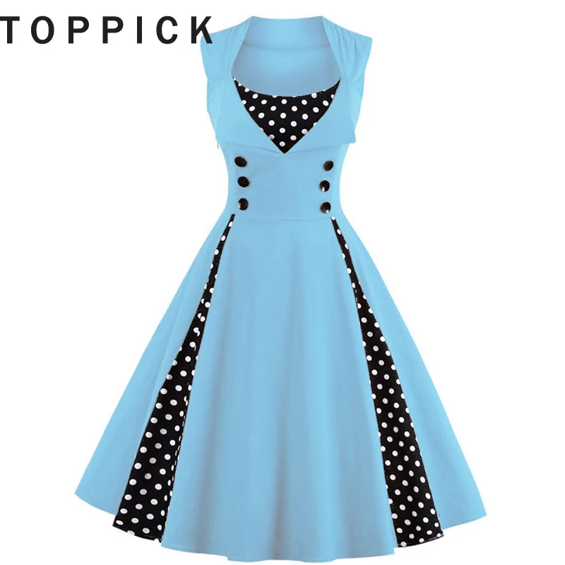 

Spring Summer Dress 2019 Women Plus Size Vintage Dress Dot Summer Office Mid Club Party Dress Tunic Sexy Dress Women Vestidos