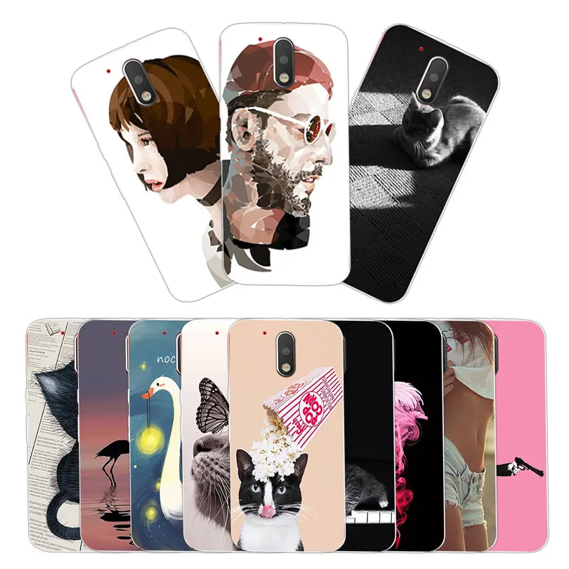 for Motorola Moto G4 Plus Cover Cases 5.5 inch Soft Silicon Protector G 4rd Sweetheart Phone Case Protection Shell |