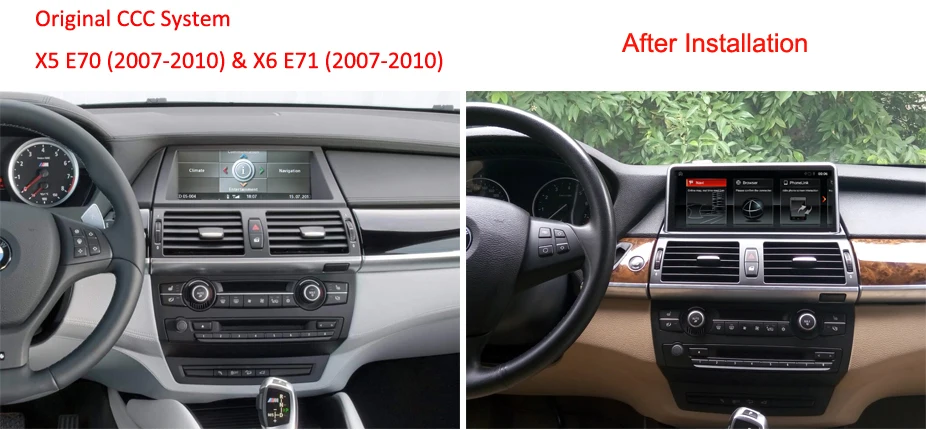 Sale COIKA 10.25" Android 9.0 Car Stereo For BMW X5 E70 X6 E71 2007-2013 GPS Navi Receiver Google BT DAB Carplay Phonelink 2+32G RAM 1